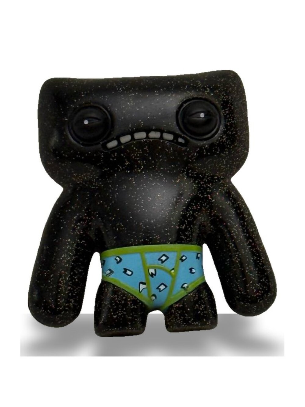 Fuggler 2.5" Suspicious Black Monster Mini Figure in Blue Underwear